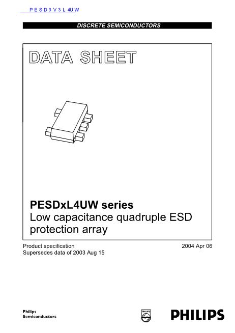 PESD3V3L4UW数据手册封面
