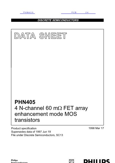 PHN405数据手册封面