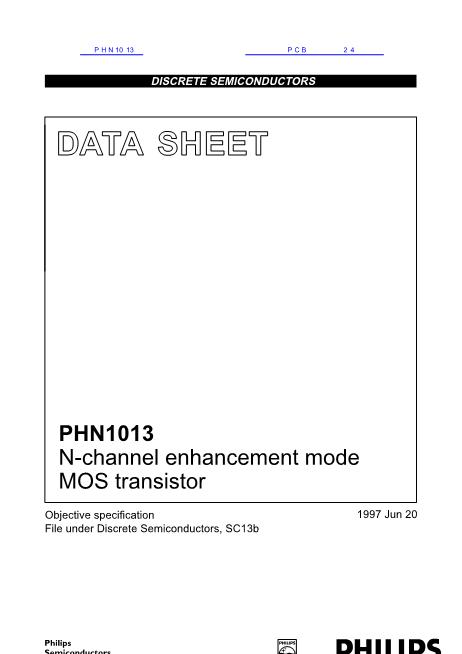 PHN1013数据手册封面