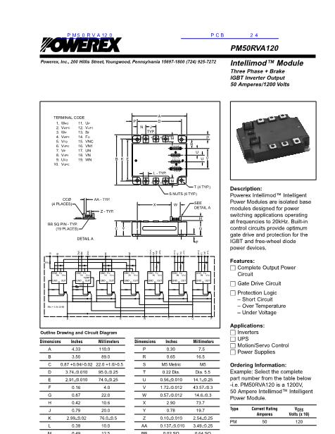PM50RVA120數(shù)據(jù)手冊封面