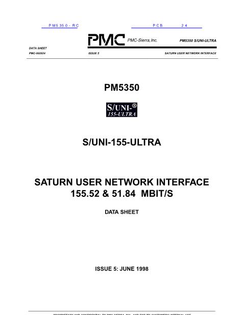 PM5350-RC数据手册封面