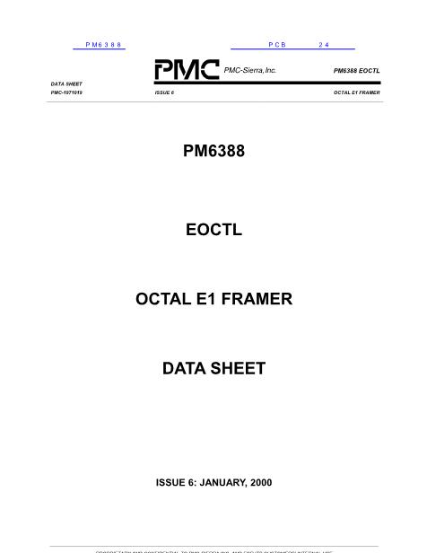 PM6388数据手册封面