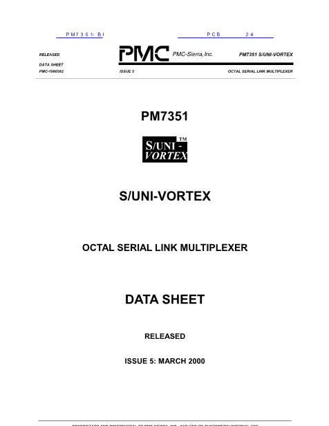 PM7351-BI数据手册封面