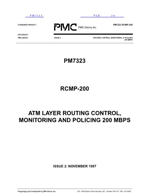 PM7323数据手册封面