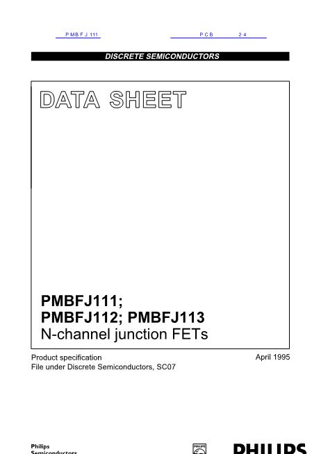 PMBFJ111數(shù)據(jù)手冊封面