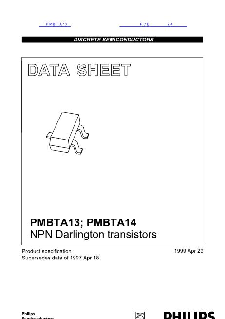 PMBTA13数据手册封面