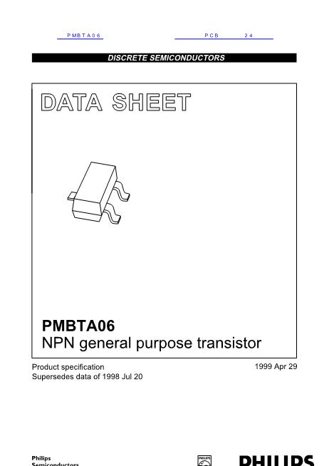 PMBTA06数据手册封面