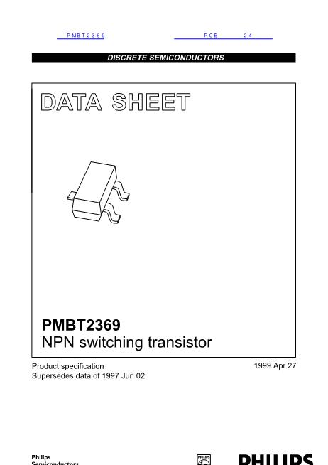 PMBT2369数据手册封面