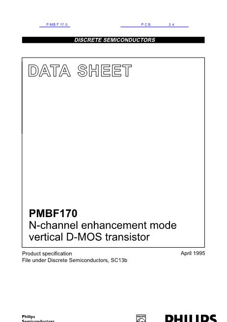 PMBF170数据手册封面