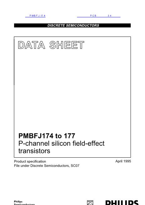 PMBFJ174数据手册封面