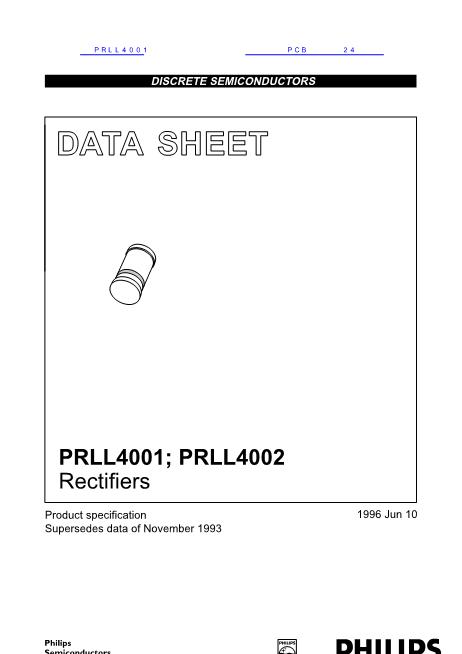 PRLL4001数据手册封面