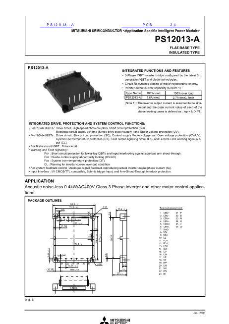 PS12013-A数据手册封面
