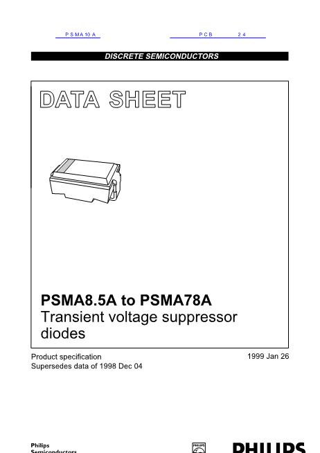 PSMA10A数据手册封面