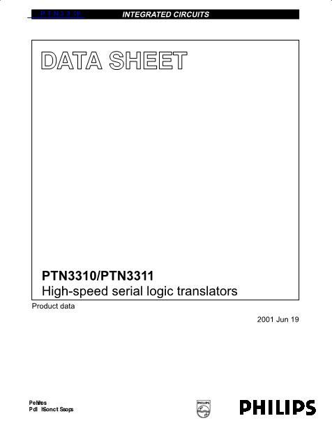 PTN3310数据手册封面