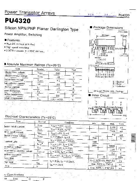 PU4320数据手册封面