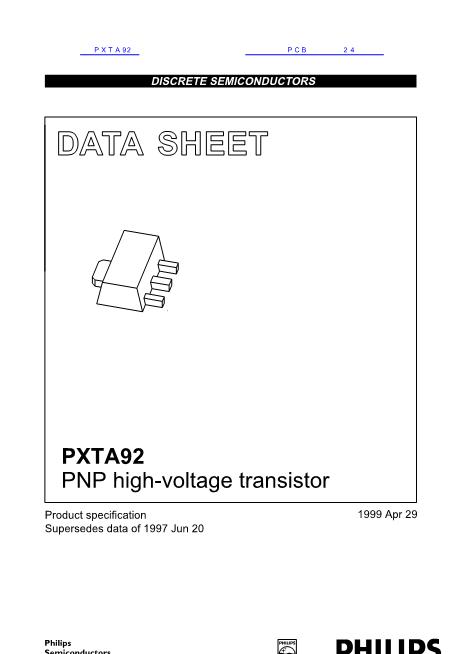 PXTA92数据手册封面