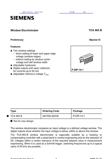 Q67000-A8338數(shù)據(jù)手冊封面