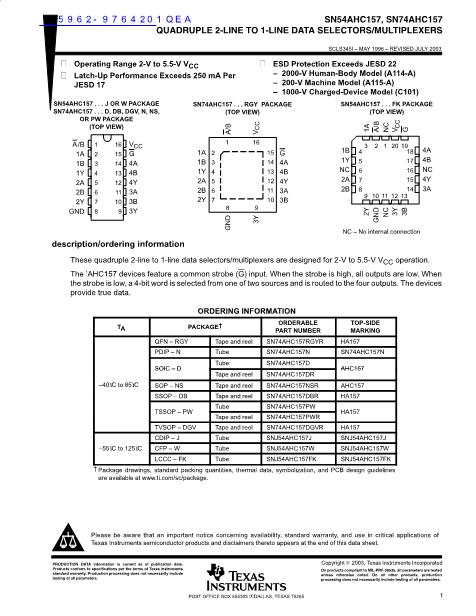 5962-9764201QEA數(shù)據(jù)手冊封面
