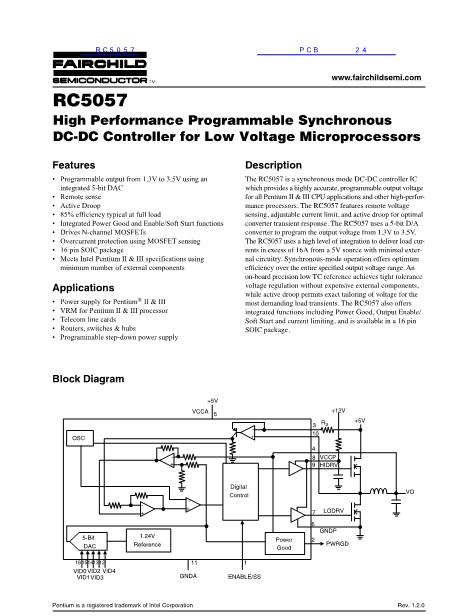 RC5057數(shù)據(jù)手冊封面