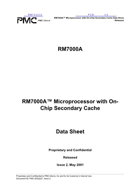 RM7000A数据手册封面