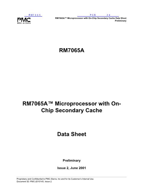 RM7065数据手册封面