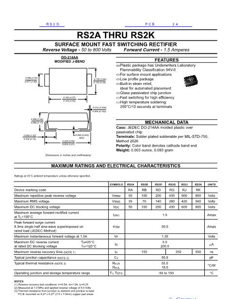 RS2A數(shù)據(jù)手冊封面
