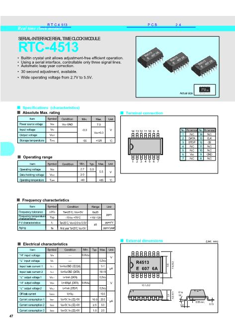 RTC4513数据手册封面