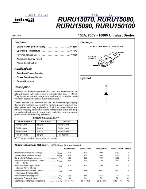 RURU150100數(shù)據(jù)手冊封面