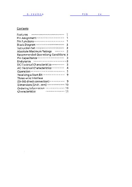 S-29U130A數(shù)據(jù)手冊封面