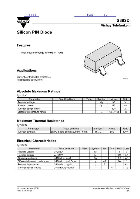 S392數(shù)據(jù)手冊封面