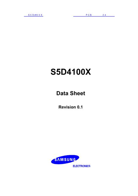 S5D4100X数据手册封面