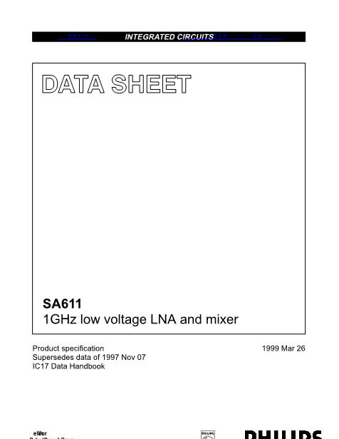 SA611数据手册封面