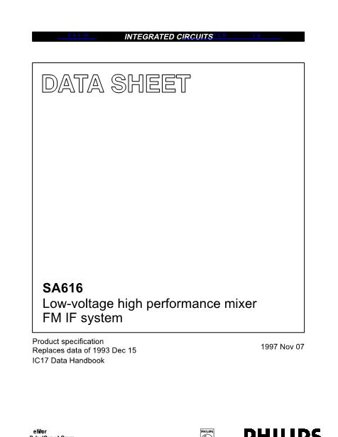SA616数据手册封面