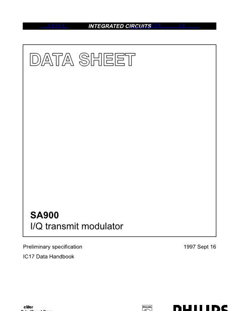 SA900数据手册封面