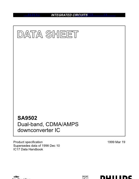 SA9502数据手册封面