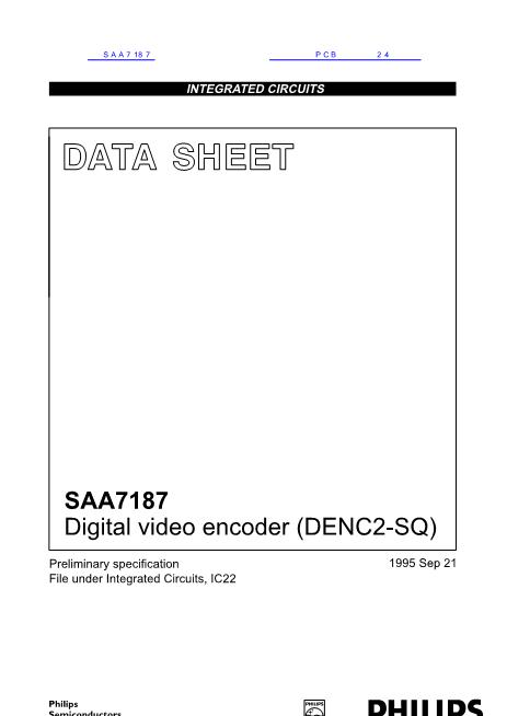 SAA7187数据手册封面