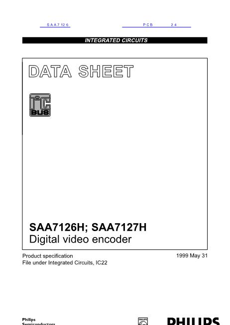 SAA7126数据手册封面