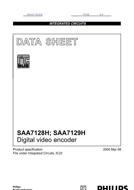 SAA7128数据手册封面