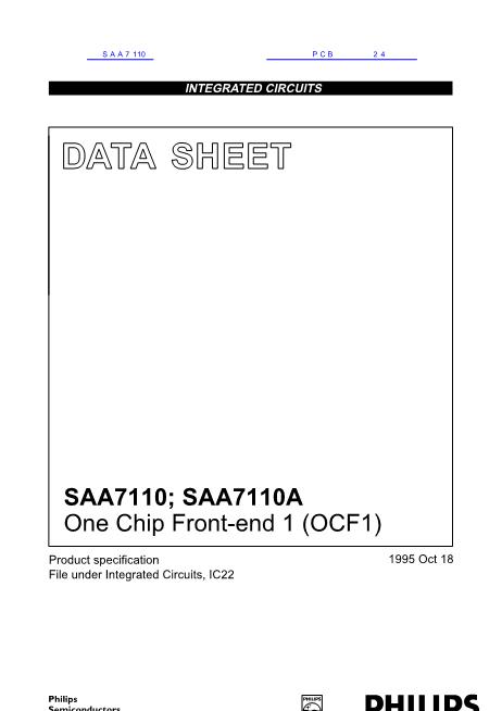 SAA7110数据手册封面