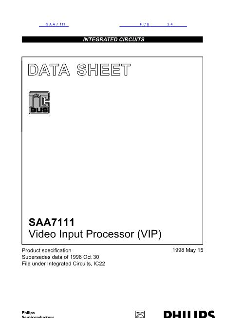 SAA7111数据手册封面