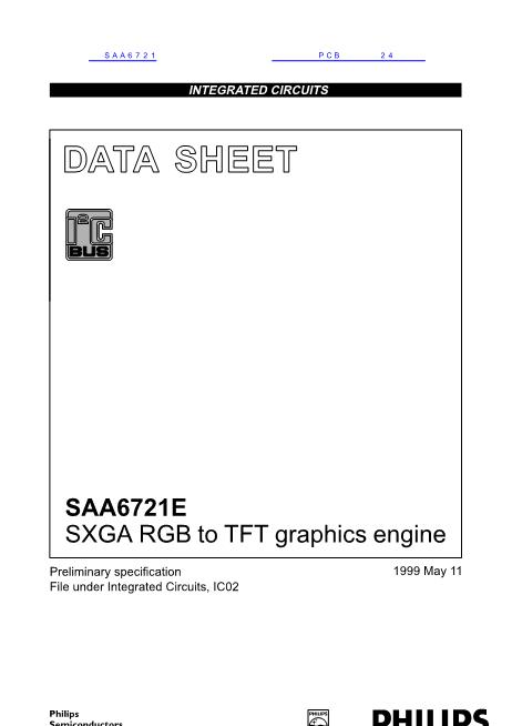 SAA6721数据手册封面