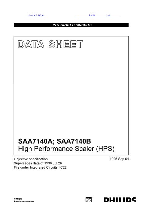 SAA7140A数据手册封面