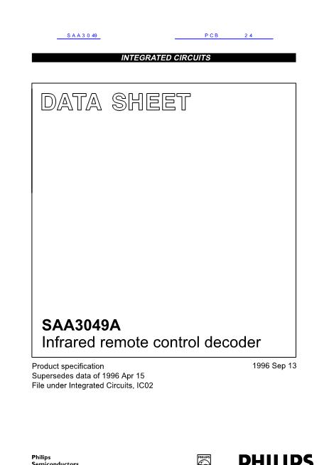 SAA3049数据手册封面