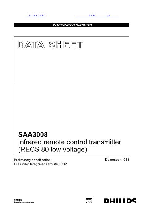 SAA3008数据手册封面