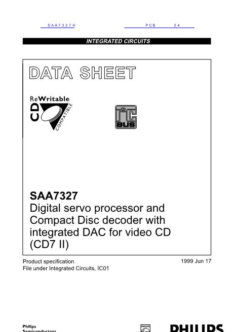 SAA7327数据手册封面