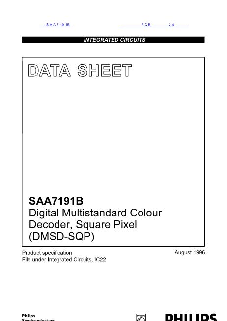 SAA7191B数据手册封面