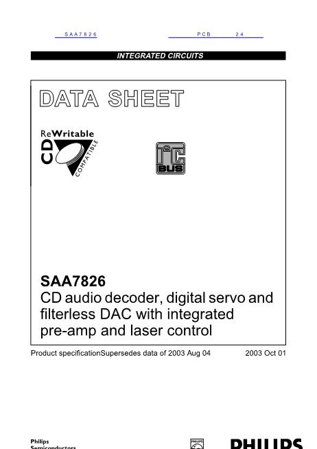 SAA7826数据手册封面