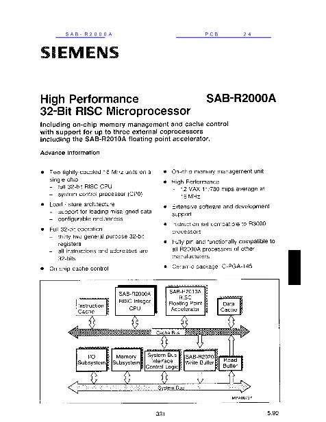SAB-R2000A數(shù)據(jù)手冊封面