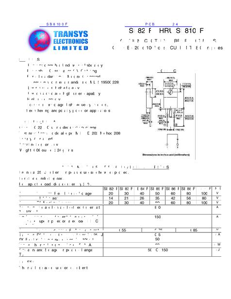 SB8100F數(shù)據(jù)手冊封面