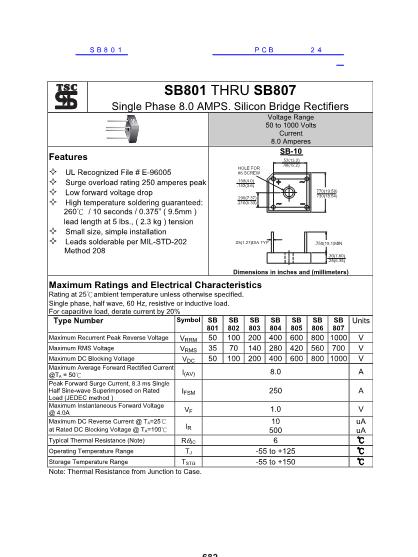SB801數(shù)據(jù)手冊封面